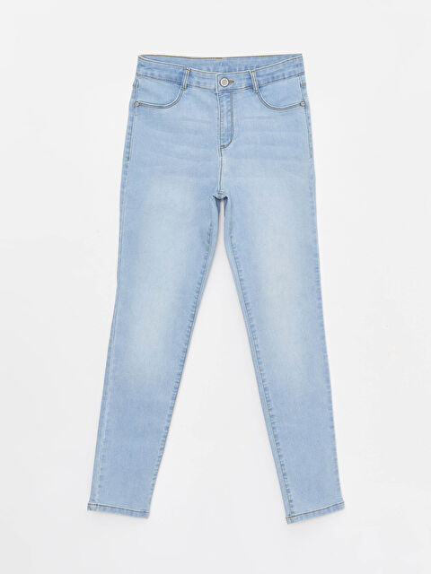 LCW Kids Өте тар пішім қыздарға арналған джинс шалбар - S30567Z4-869