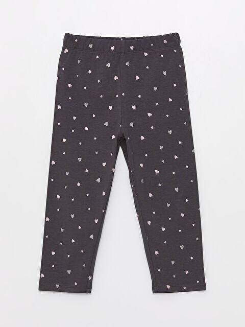 LCW Kids Leggings Imprimés Longueur 3/4 pour Filles avec Taille Élastique - S30648Z4-LQ9