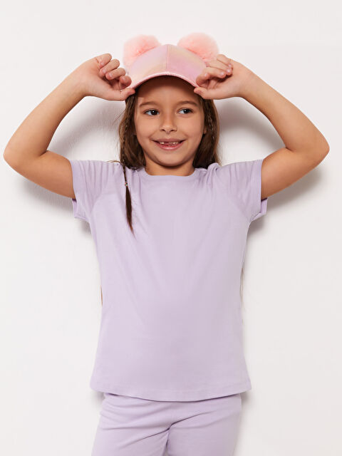 LCW Kids Crew Neck Basic Short Sleeve Girls' T-Shirt - S30806Z4-G0W