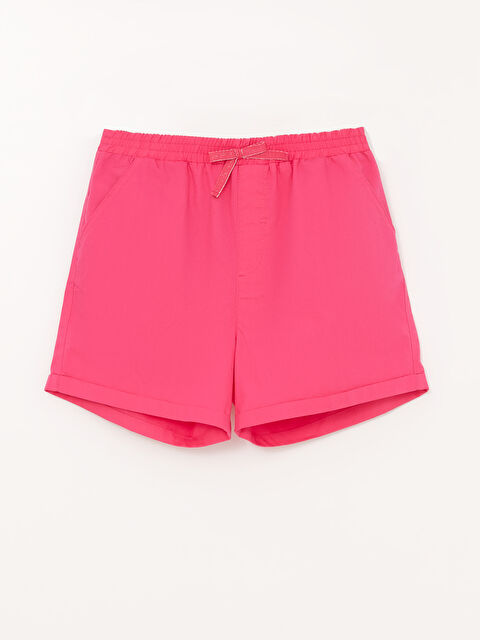 LCW Kids Elasticated Waist Basic Girls' Shorts - S30884Z4-H4K