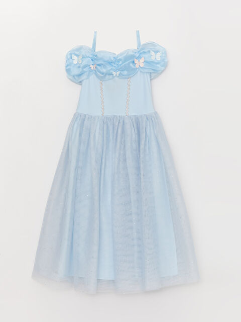 LCW Kids Square Neck Girls' Dress - S31139Z4-QXE