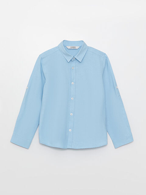 LCW Kids Basic Long Sleeve Boys' Shirt - S31232Z4-FFS