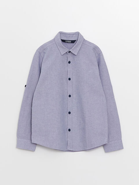 LCW Kids Basic Long Sleeve Boys' Shirt - S31232Z4-HSJ