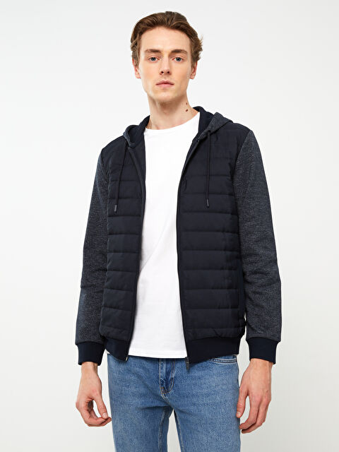 LCWAIKIKI Classic Relaxed Fit Hooded Men's Coat - S31307Z8-MLC