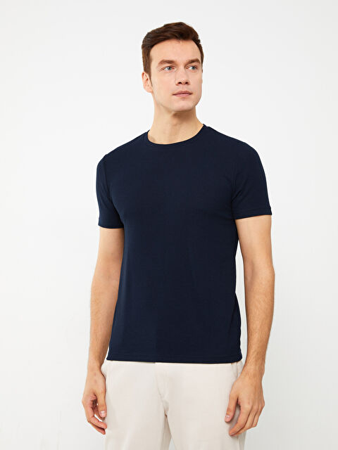 LCWAIKIKI Classic Crew Neck Short Sleeve Men's T-Shirt - S31340Z8-DWP