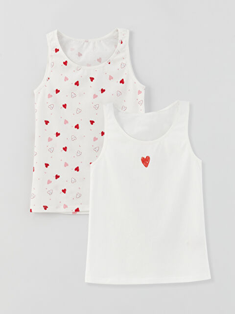 LCW Kids Crew Neck Printed Girl Athlete 2 Pieces - S31364Z4-FDU