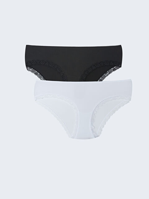 LCW DREAM Lot de 2 Culottes Hipster avec Détails en Dentelle - S31605Z8-CVL