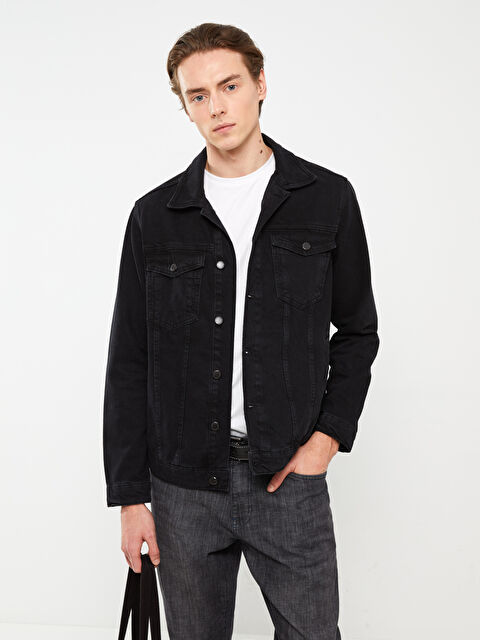 LCW Jeans Standart Kalıp Erkek Jean Ceket