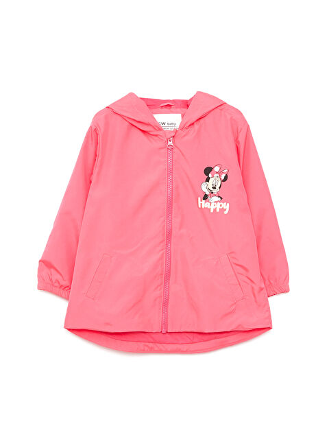 LCW baby بالطو بناتي بكابوش كم طويل مطبوع ميني ماوس - S31781Z1-HXS