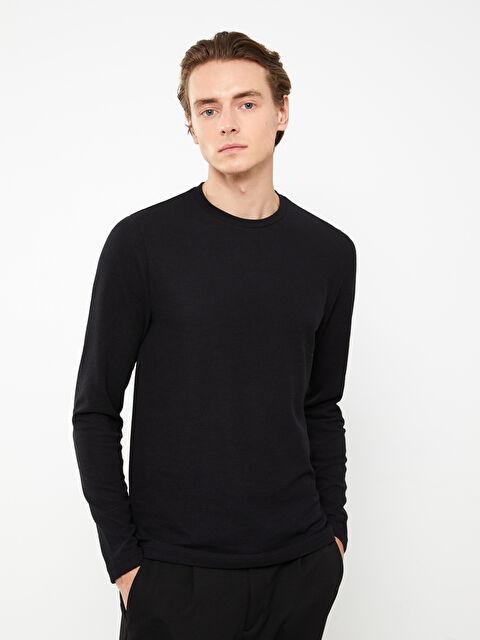 LCWAIKIKI Classic Crew Neck Long Sleeve Men's T-Shirt - S31820Z8-CVL