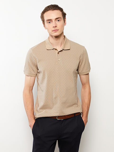 LCWAIKIKI Classic Polo Neck Short Sleeve Patterned Pique Men's T-Shirt - S31826Z8-S2R