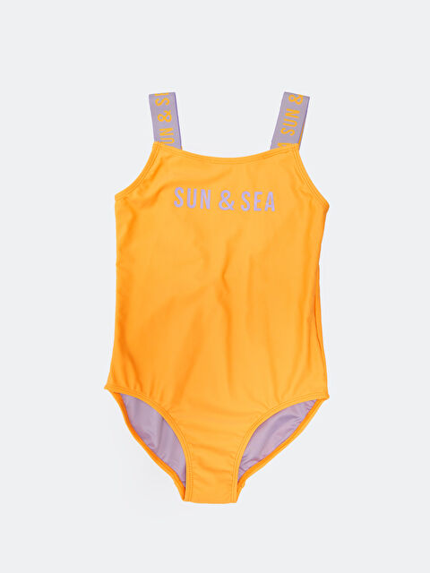 LCW Kids Қыздарға арналған икемді матадан жасалған принтті шомылу киімі - S31940Z4-M64