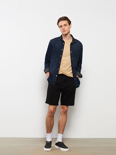 XSIDE Slim Fit Elasticated Waist Men's Shorts - S32189Z8-CVL