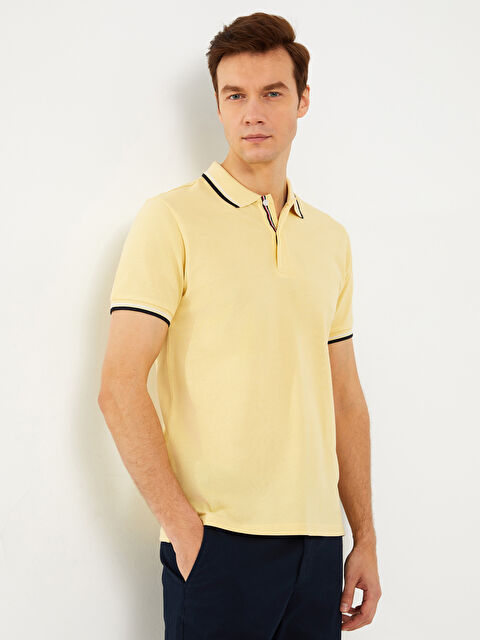 SOUTHBLUE Polo Neck Short Sleeve Pique Men's T-Shirt - S32357Z8-SKR