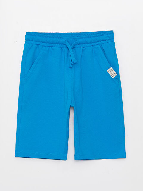 LCW Kids Elasticated Waist Basic Boys' Shorts - S32384Z4-GVU