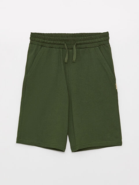LCW Kids Elasticated Waist Basic Boys' Shorts - S32384Z4-HCY
