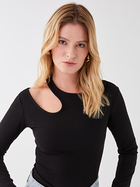 LCWAIKIKI Classic Crew Neck Plain Long Sleeve Women's T-Shirt - S32469Z8-CVL