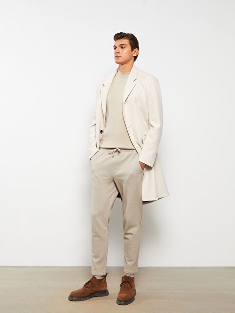 LCW Vision Slim Fit Men's Trousers with Tie Waist Detail - S33507Z8-R6C