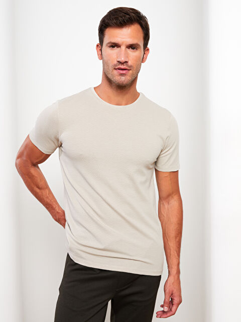 LCW Vision Bisiklet Yaka Kısa Kollu Erkek Tişört - S33528Z8-HZZ