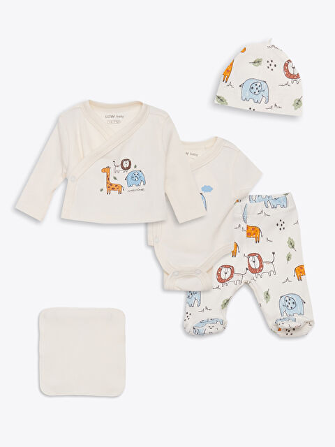 LCW baby Printed Premature Baby Boys' Hospital Discharge Set - S33551Z1-FDL