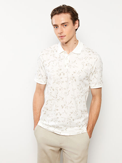 LCW Vision Polo Yaka Kısa Kollu Desenli Erkek Tişört - S33663Z8-LRA