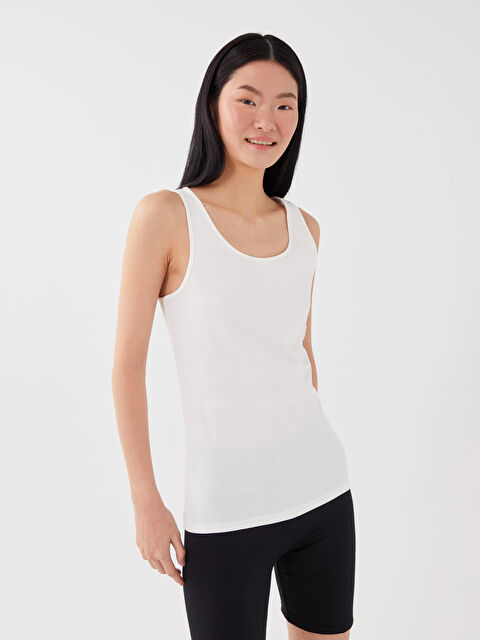 LCWAIKIKI Basic U Yaka Kadın Atlet - S33836Z8-R9J