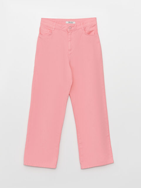 LCW Kids Basic Bell-Bottoms Gabardine Girl Trousers - S33899Z4-QY4