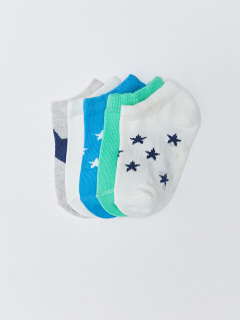 LCW baby جوارب رياضية مطبوعة أولاد رضع ٥ قطع - S33952Z1-CX8
