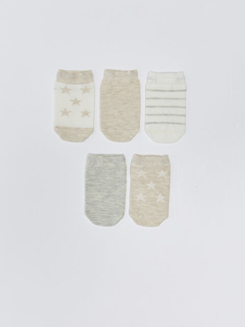 LCW baby جوارب رياضية أولاد رضع منقوشة ٥ قطع - S34174Z1-FDL