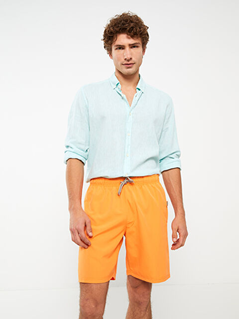 LCWAIKIKI Classic Knee-Length Men's Marine Shorts - S34800Z8-SWP