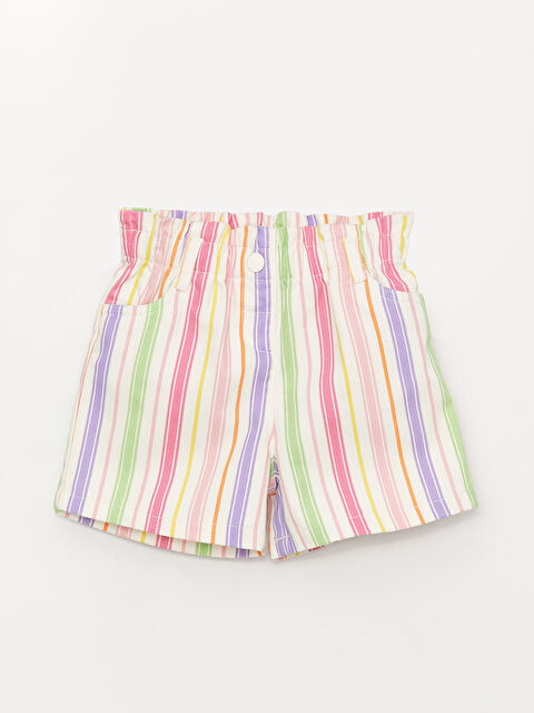 LCW baby сәби қыздарға арналған серпімді белдікті шолақ шалбар - S34887Z1-LT4