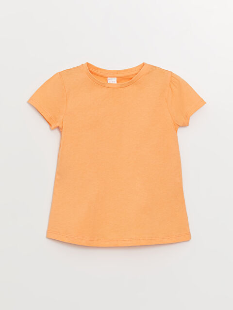 LCW Kids Crew Neck Short Sleeve Baby Girls' T-Shirt - S35135Z1-G3D