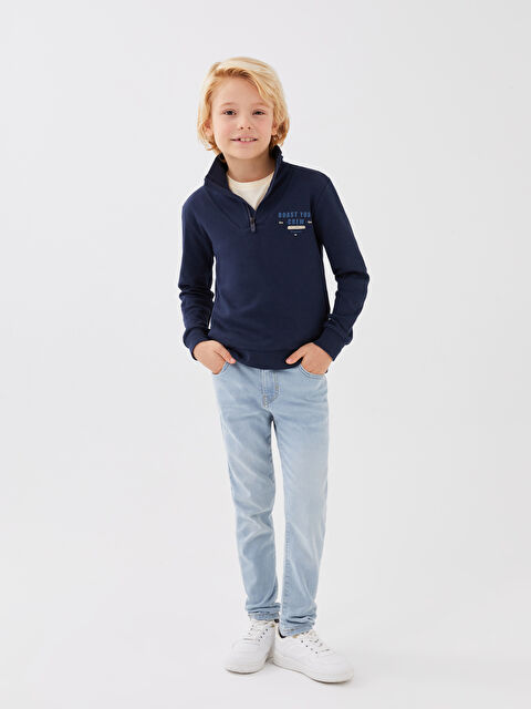 LCW Kids Adjustable Elastic Waist Boys' Jeans - S35153Z4-311