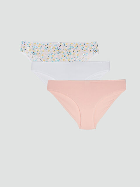 LCW DREAM Patterned Bikini Knickers 3-Pack - S35207Z8-LU8