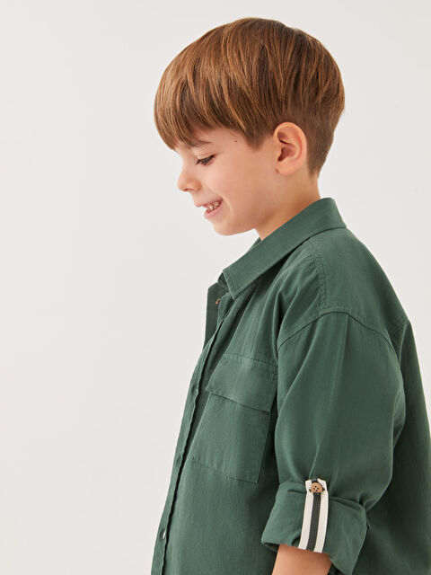 LCW Kids Relaxed Fit Boys' Shirt - S35376Z4-HCE