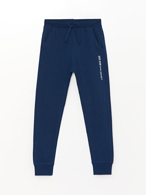 LCW Kids Beli Lastikli Baskılı Erkek Çocuk Jogger Eşofman Altı - S35538Z4-JC7