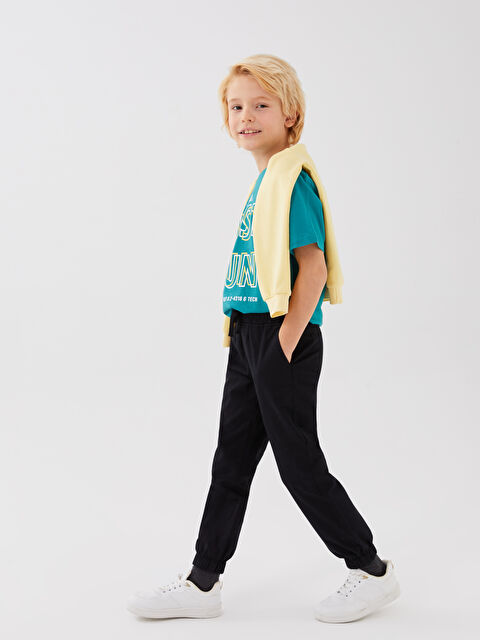 LCW Kids Beli Lastikli Basic Erkek Çocuk Jogger Pantolon - S35937Z4-CVL