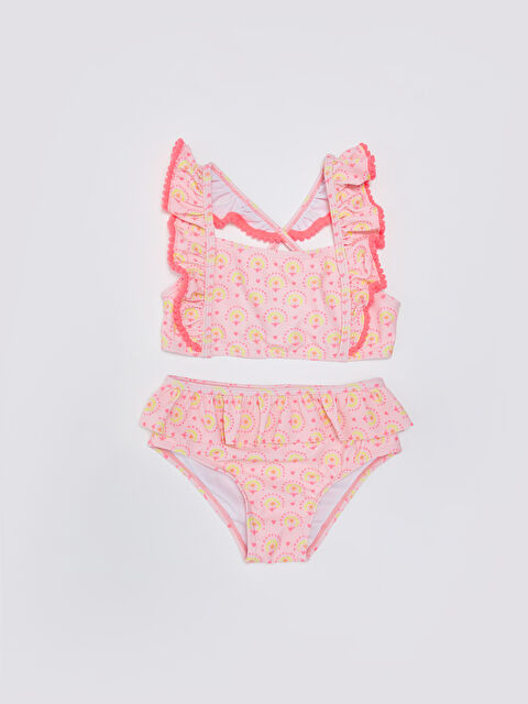 LCW baby Baskılı Kız Bebek Bikini Takımı - S36039Z1-LT4