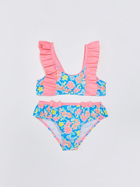 LCW baby Baskılı Kız Bebek Bikini Takımı - S36041Z1-LQQ