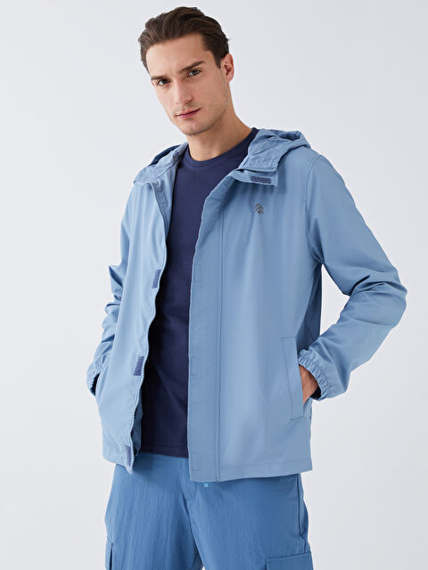 XSIDE Regular Fit Hooded Men's Raincoat - S36218Z8-R0V