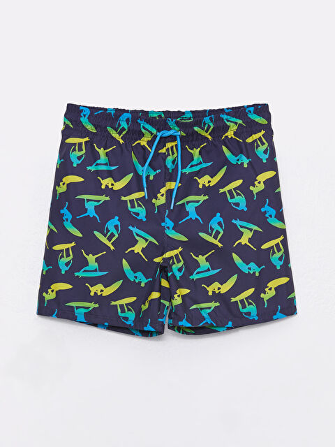 LCW ECO Beli Lastikli Desenli Erkek Çocuk Deniz Şortu - S36378Z4-LSJ