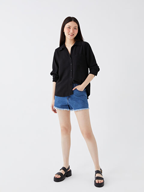 LCW Jeans Standart Fit Kadın Jean Şort - S36466Z8-507