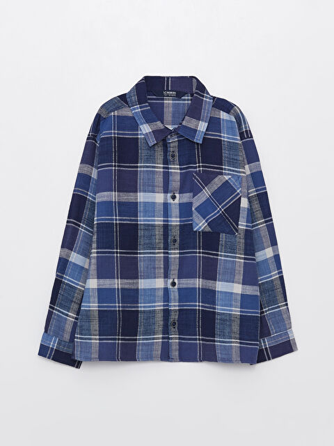 LCW Kids Plaid Boys' Flannel Shirt - S36589Z4-LN6