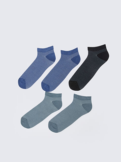 LCW ACCESSORIES Desenli Erkek Bambu Patik Çorap 5'li