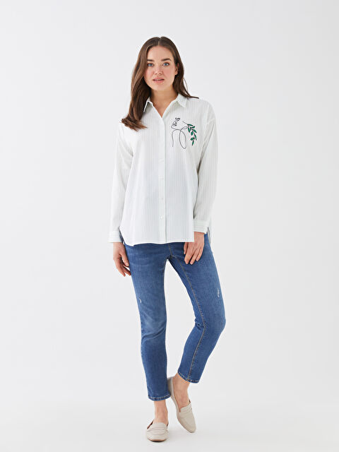 LCWAIKIKI Maternity جينز حوامل سادة بمطـب عند البطن - S36975Z8-507