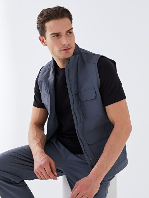 XSIDE Gilet de Chasse pour Hommes à Col Cheminée Coupe Standard - S37310Z8-HFP