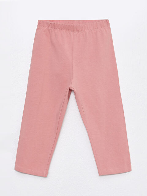 LCW Kids ليجن بناتي قطن بيزك بخصر مطاطي - S37886Z4-GD6