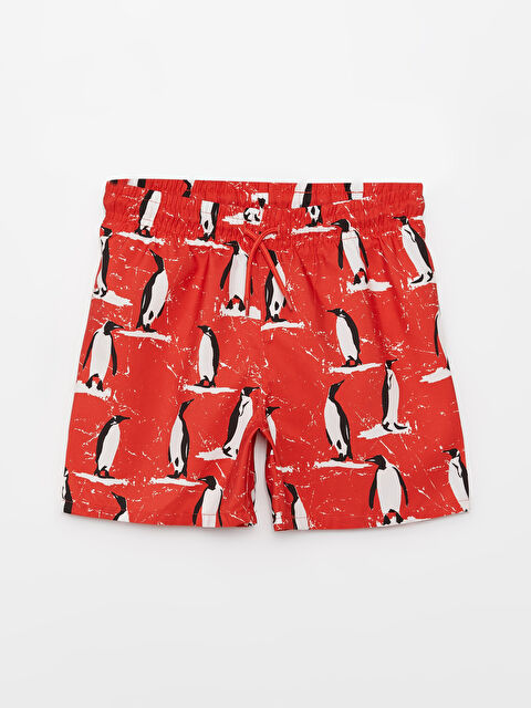 LCW ECO Beli Lastikli Baskılı Erkek Çocuk Deniz Şortu - S37949Z4-LTQ