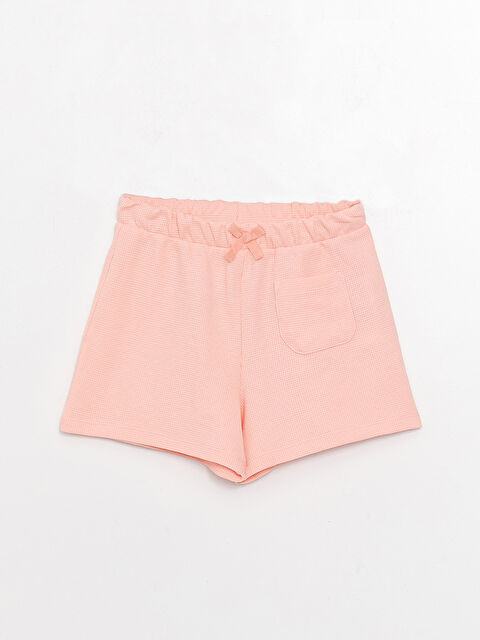 LCW Kids Beli Lastikli Basic Kız Çocuk Şort - S38077Z4-G3U