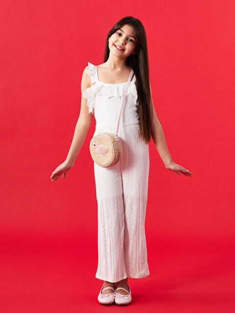 kiki ベージュ LCW Kids Girl BEIGE Jumpsuit -S4FT16Z1-SGR - LC Waikiki
